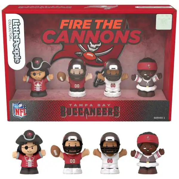 Fisher Price Little People x NFL Collector Series Tampa Bay Buccaneers Figure 4-Pack [Fire the Cannons]