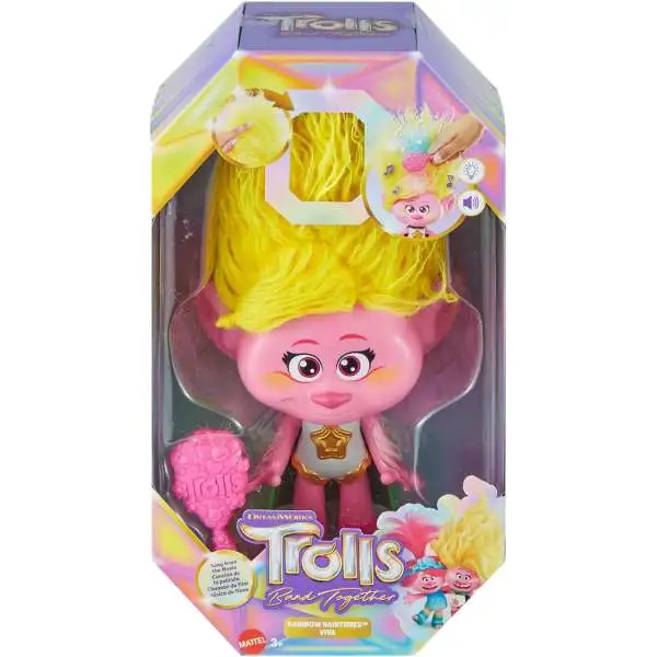 Trolls Band Together Rainbow Hairtunes Viva Doll [Lights & Sounds]