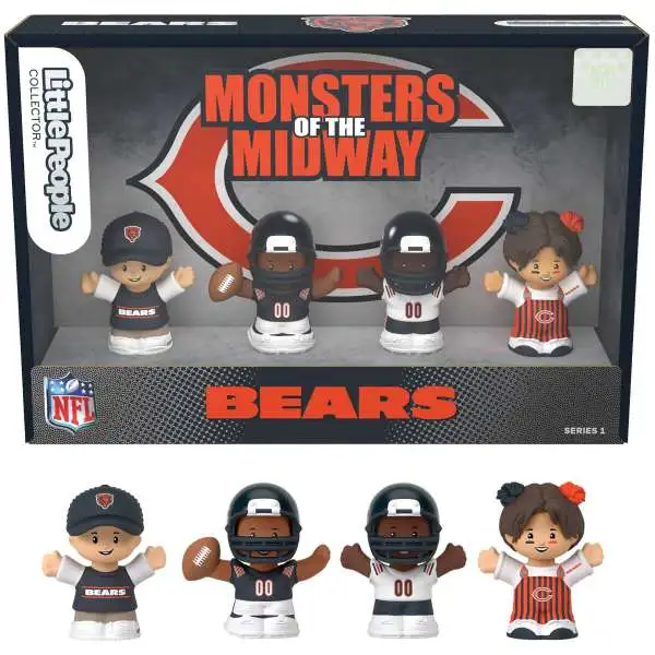 Fisher Price Little People x NFL Collector Series Chicago Bears Figure 4-Pack [Monsters of the Midway]