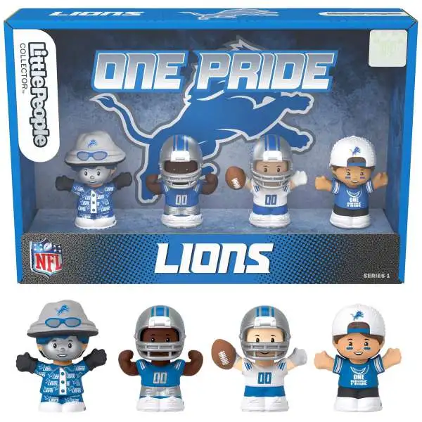 Fisher Price Little People x NFL Collector Series Detroit Lions Figure 4-Pack [One Pride]