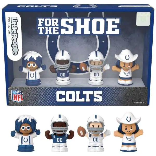 Fisher Price Little People x NFL Collector Series Indianapolis Colts Exclusive Figure 4-Pack [For the Shoe]