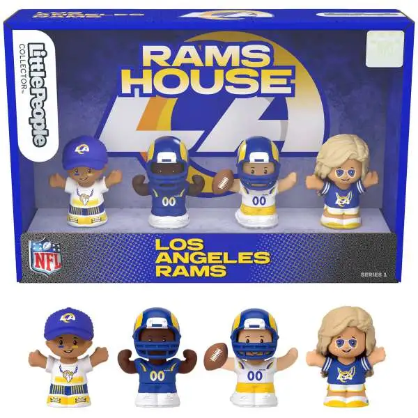 Fisher Price Little People x NFL Collector Series Los Angeles Rams Figure 4-Pack [Rams House]