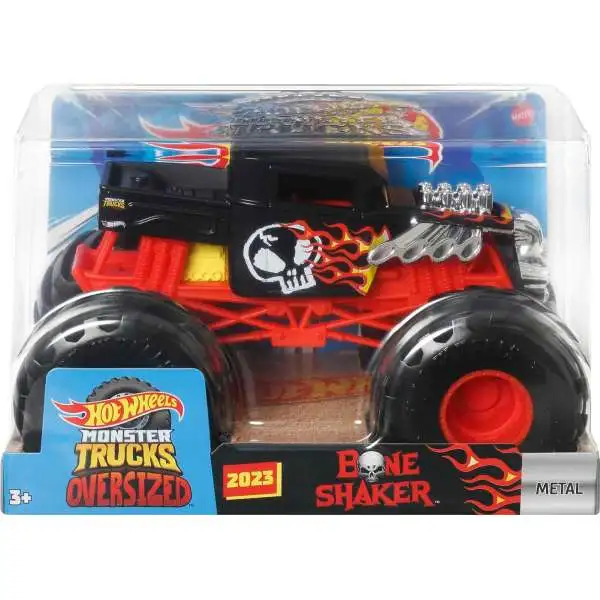 Hot Wheels Monster Trucks Glow in the Dark Bone Shaker 164 Diecast Car ...