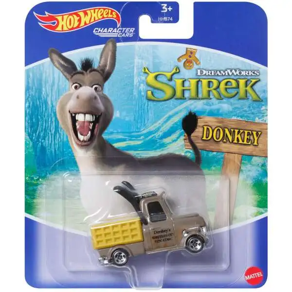 Hot Wheels Shrek Character Cars Donkey Die Cast Car