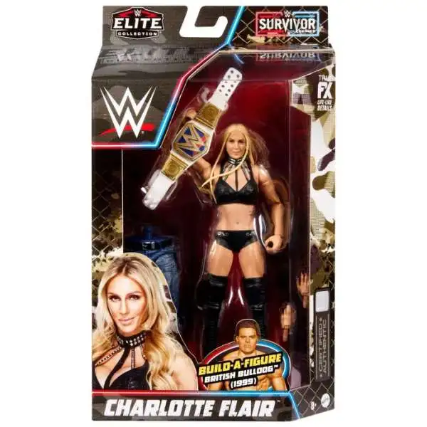 WWE Wrestling Elite Collection Survivor Series Charlotte Flair Action Figure [BAF British Bulldog]