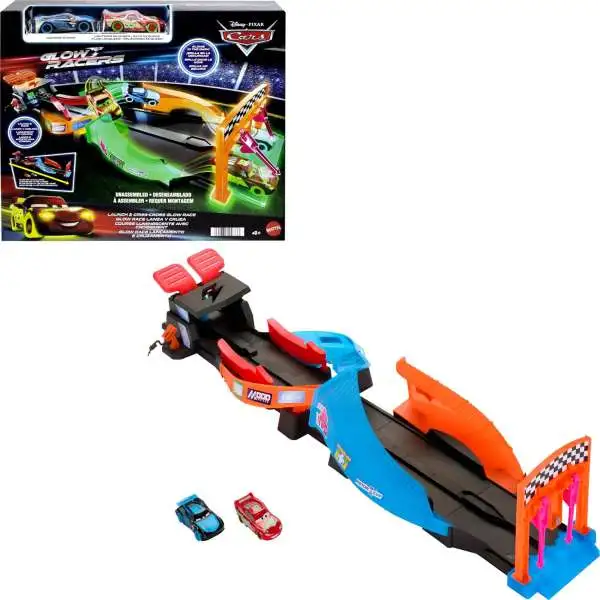 Disney / Pixar Cars Glow Racers Launch & Criss-Cross Glow Race Playset