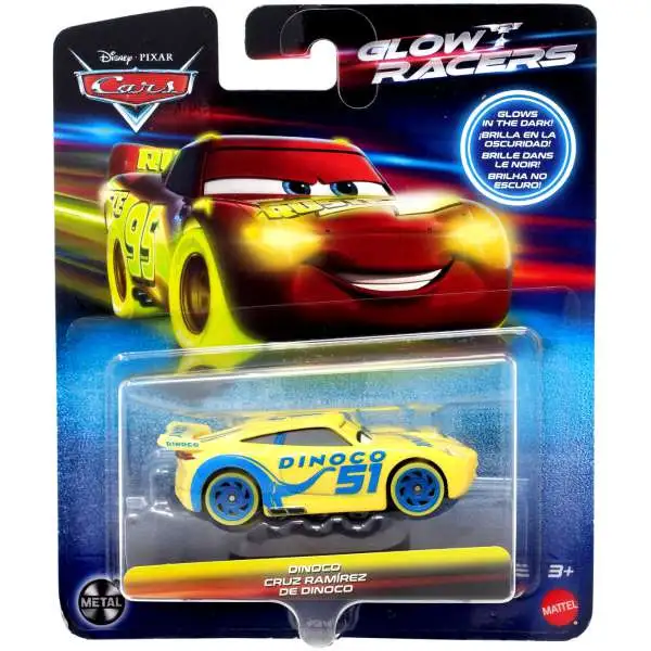 Disney / Pixar Cars Glow Racers Dinoco Cruz Ramirez Diecast Car