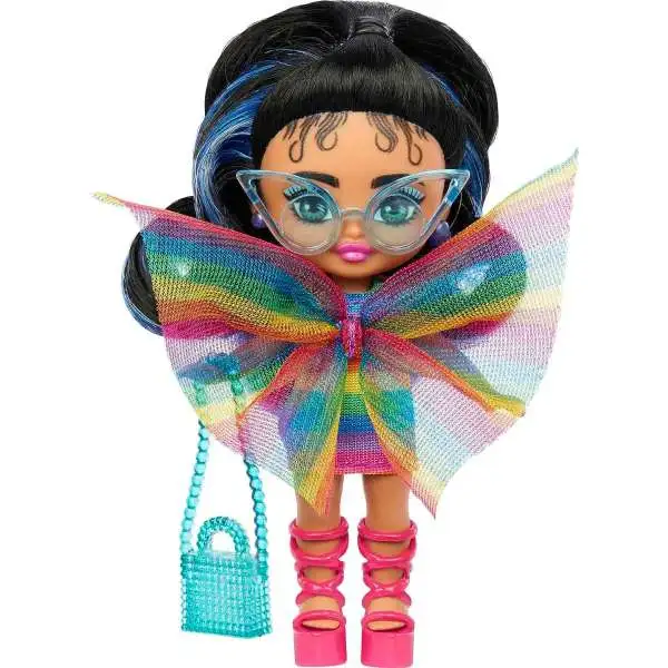 Barbie Extra Mini Minis Rainbow Dress 3.25-Inch Mini Doll
