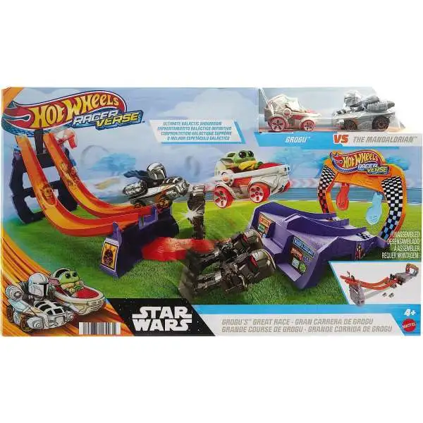 Hot Wheels RacerVerse Star Wars Grogu's Great Race Track Set