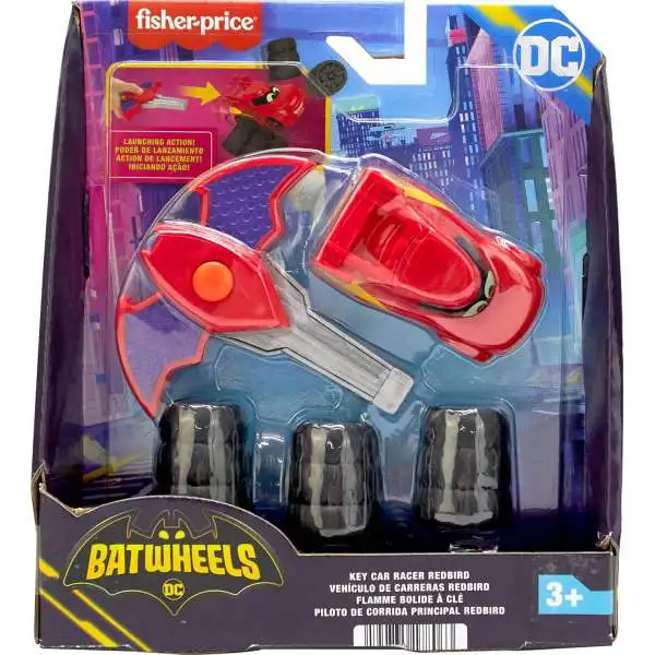 Fisher Price DC Batwheels Key Car Racer Redbird Vehicle