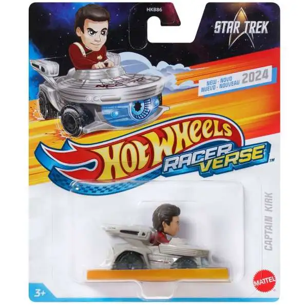 Hot Wheels RacerVerse Star Trek Captain Kirk Die Cast Car