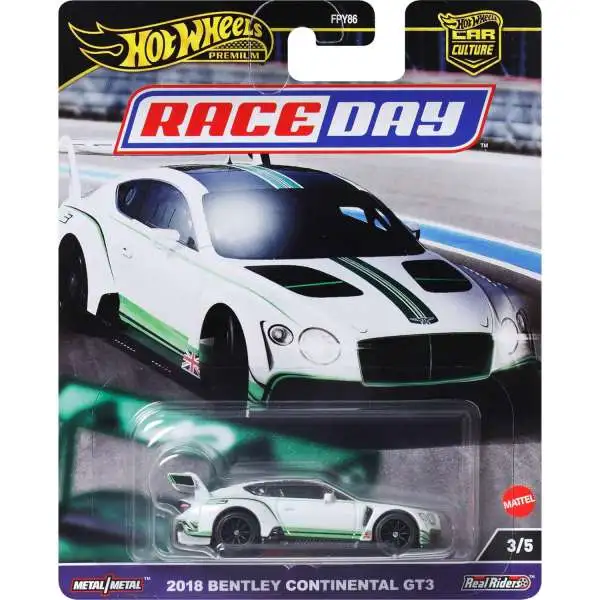 Hot Wheels Premium Car Culture Race Day 2018 Bentley Continental GT3 Die Cast Car