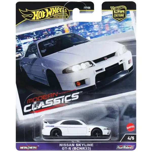 Hot Wheels Premium Car Culture Modern Classics Nissan Skyline GT-R (BCNR33) Die Cast Car #4/5