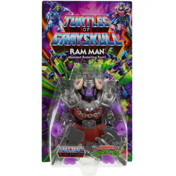 Masters of the Universe Turtles of Grayskull Origins Ram Man Action Figure [Mutated Battering Ram]