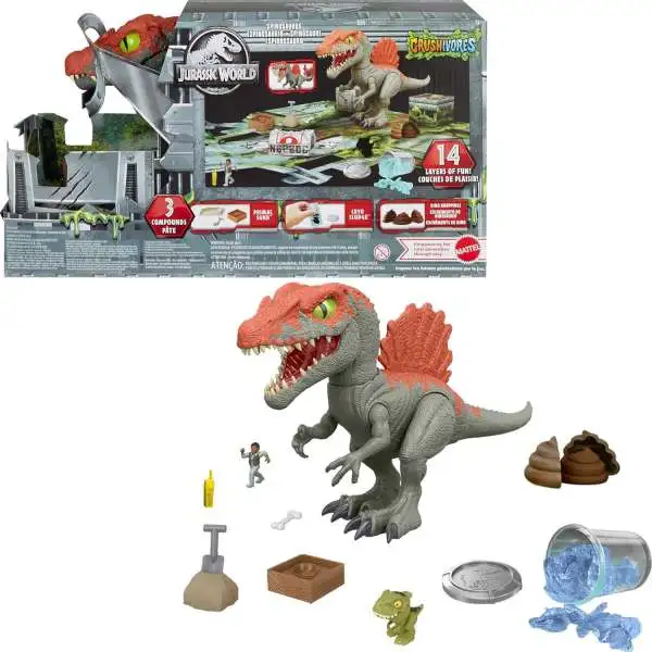 Jurassic World Crushivores Cage Crasher Spinosaurus Figure
