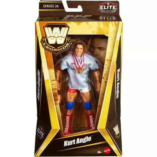 WWE Wrestling Elite Collection Legends Series 24 Kurt Angle Exclusive Action Figure