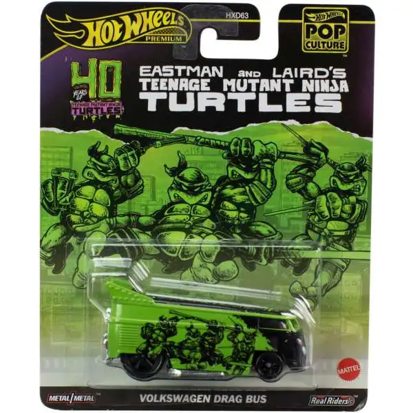 Hot Wheels Teenage Mutant Ninja Turtles POP Culture Volkswagen Drag Bus Die Cast Car