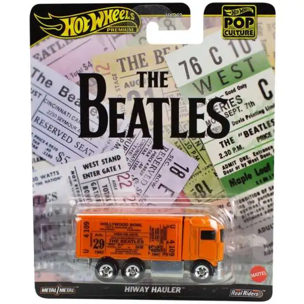 Hot Wheels The Beatles Pop Culture Hiway Hauler Diecast Car [Orange]