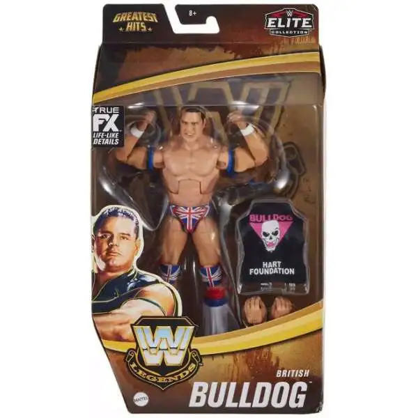 WWE Wrestling Elite Collection Legends Greatest Hits British Bulldog Action Figure