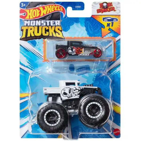 Hot Wheels Monster Trucks Bone Shaker 164 Diecast Car Includes Hot