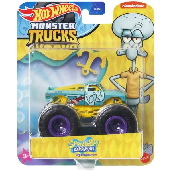 Hot Wheels Monster Trucks Spongebob Squarepants Squidward Diecast Car [Version 2]