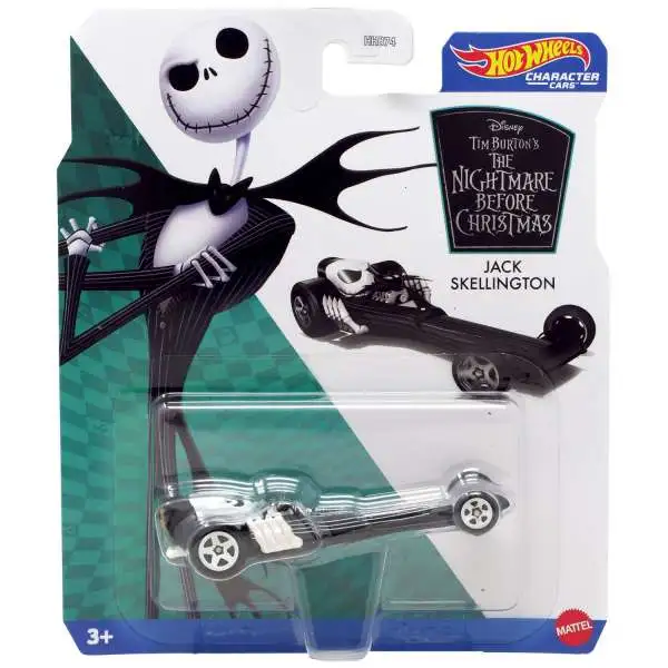 Disney Hot Wheels Character Cars Jack Skellington Die Cast Car
