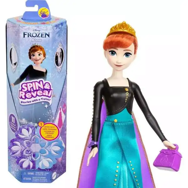 Disney Frozen Spin & Reveal Anna Surprise Doll [11 Surprises!]