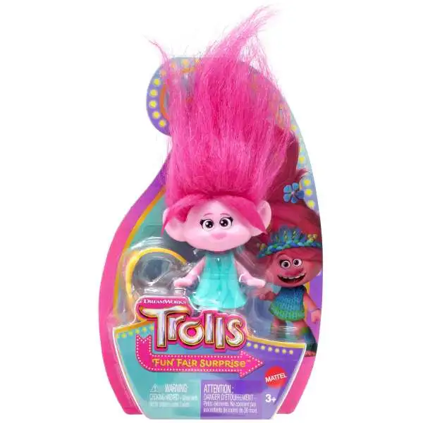 Trolls Fun Fair Surprise Poppy 3-Inch Mini Doll