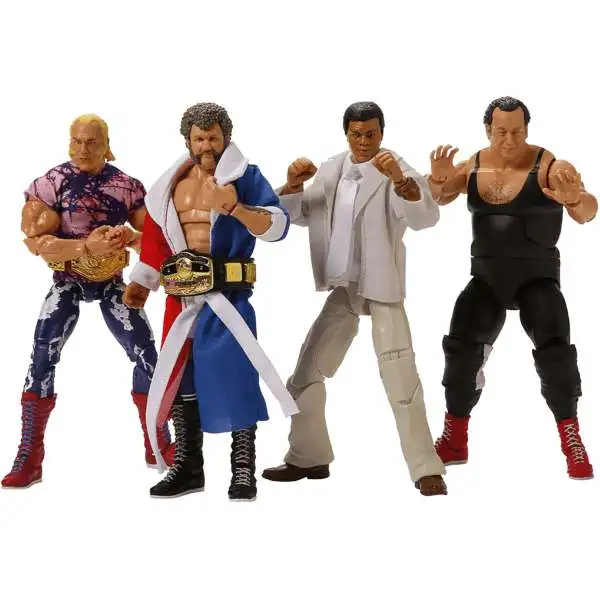 WWE Wrestling Elite Collection Legends From the Territory Era Exclusive Action Figure 4-Pack [Muhammad Ali, Gorilla Monsoon, Harley Race, & "Superstar" Billy Graham ]