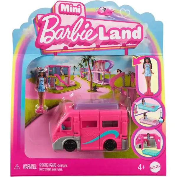 Mini BarbieLand Dream Camper 1.5-Inch Figure & Vehicle