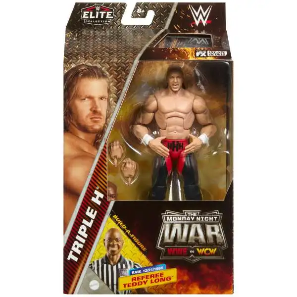 WWE Wrestling Elite Collection Monday Night War Triple H Exclusive Action Figure [Build Referee Teddy Long Figure!]