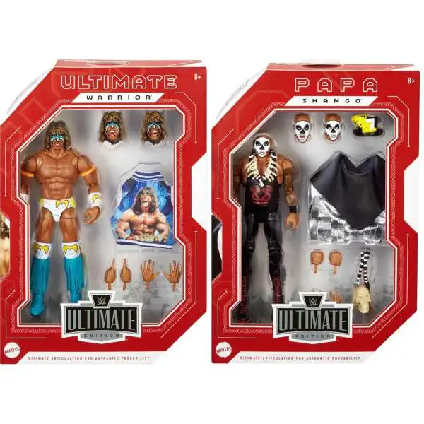 WWE Wrestling Ultimate Edition Greatest Grudges '92 Ultimate Warrior & Papa Shango Action Figure 2-Pack