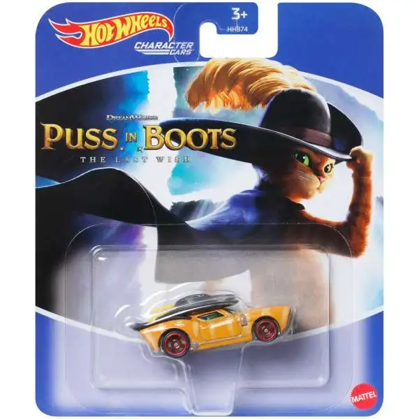 Hot Wheels Puss in Boots The Last Wish Character Cars Puss in Boots Die Cast Car