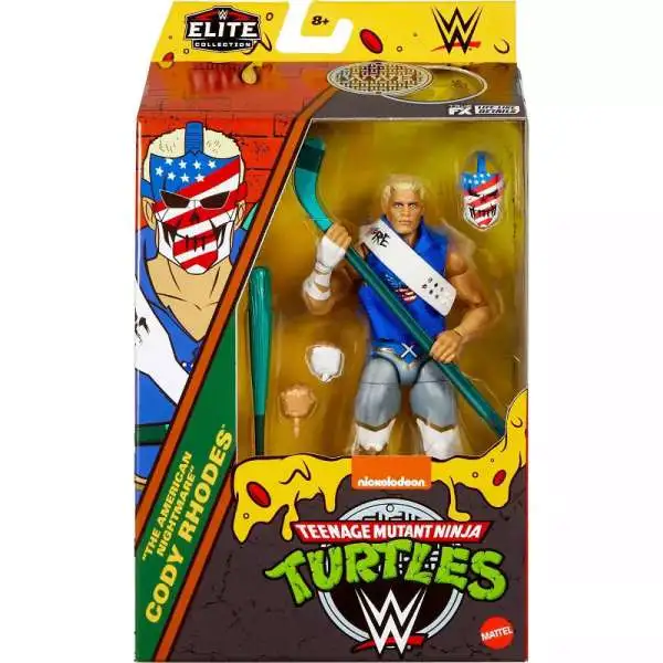 WWE Wrestling Elite Collection Teenage Mutant Ninja Turtles "The American Nightmare" Cody Rhodes Action Figure [Damaged Package]