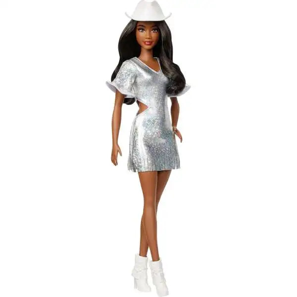 Fashionistas Barbie 13.25-Inch Doll #239 [Sparkly Silver Dress]