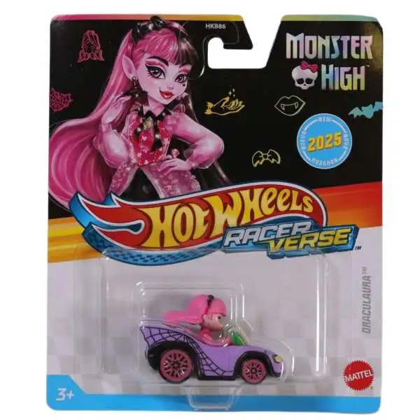 Hot Wheels RacerVerse Monster High Draculaura Die Cast Car