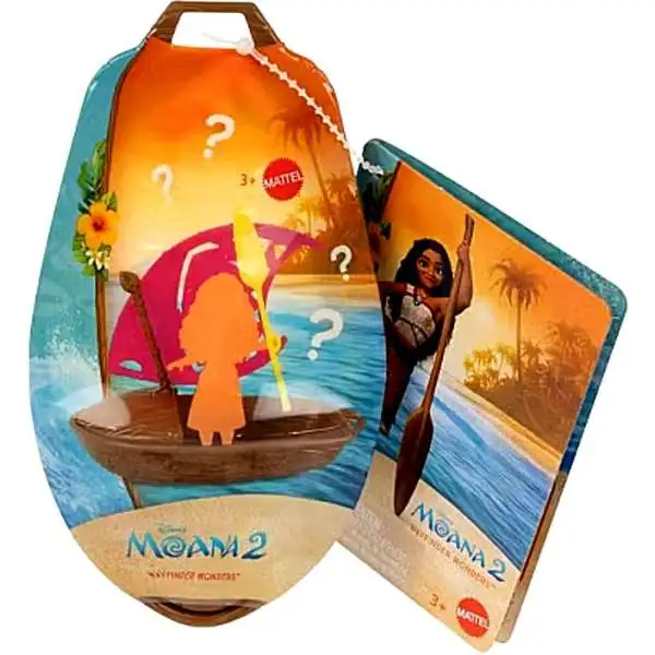 Disney Moana 2 Wayfinder Wonders 3.5-Inch Mystery Pack [1 RANDOM Mini Doll & Canoe]