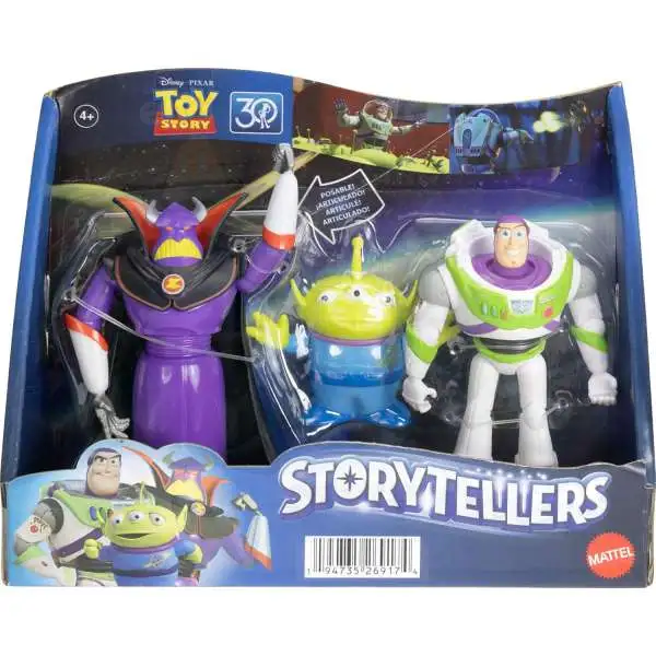 Disney Toy Story Storytellers Space Mission Action Figure 3-Pack [Buzz Lightyear, Zurg & Alien]