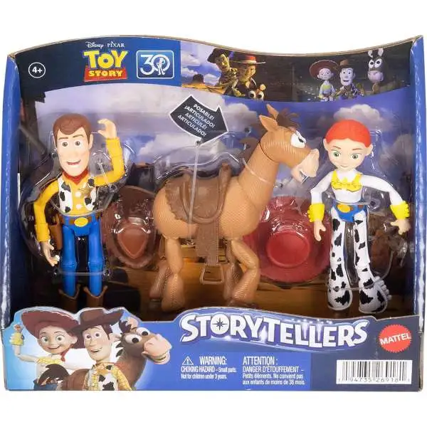 Disney Toy Story Storytellers Woody's Roundup Pack Action Figure 3-Pack [Woody, Jessie & Bullseye]