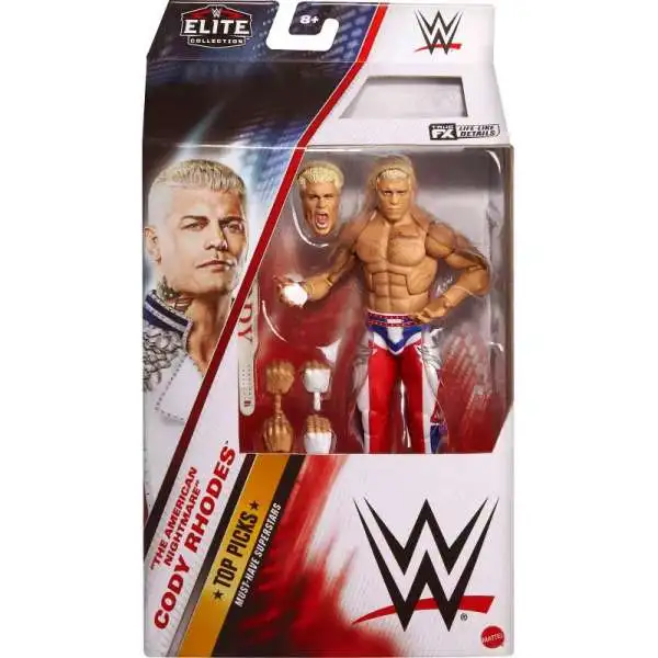 WWE Wrestling Elite 2025 Top Picks Cody Rhodes Action Figure