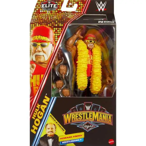 WWE Wrestling Elite Collection WrestleMania Vegas Hulk Hogan Action Figure [Build Howard Finkel]