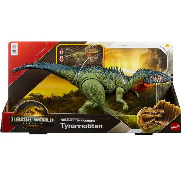 Jurassic World Rebirth Gigantic Thrashers Tyrannotitan Action Figure