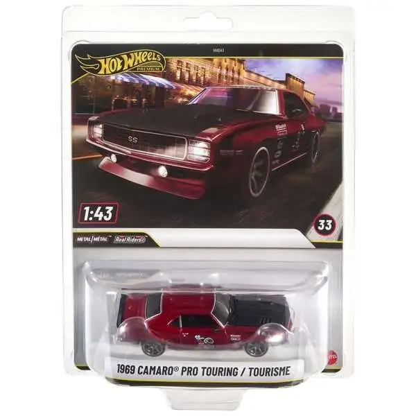 Hot Wheels 1969 Camaro Pro Touring 1:43② Hot Wheels Premium Real Riders 1969 Camaro Pro Touring 143 Die