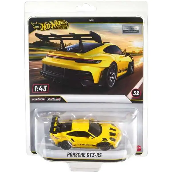 Hot Wheels Premium Real Riders Porsche 911 GT3 RS 143 Die Cast Car