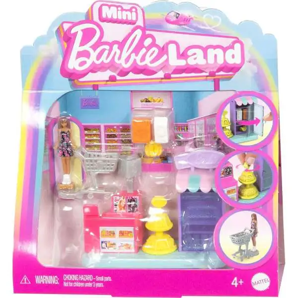 Mini BarbieLand Supermarket 1.5-Inch Mini Playset