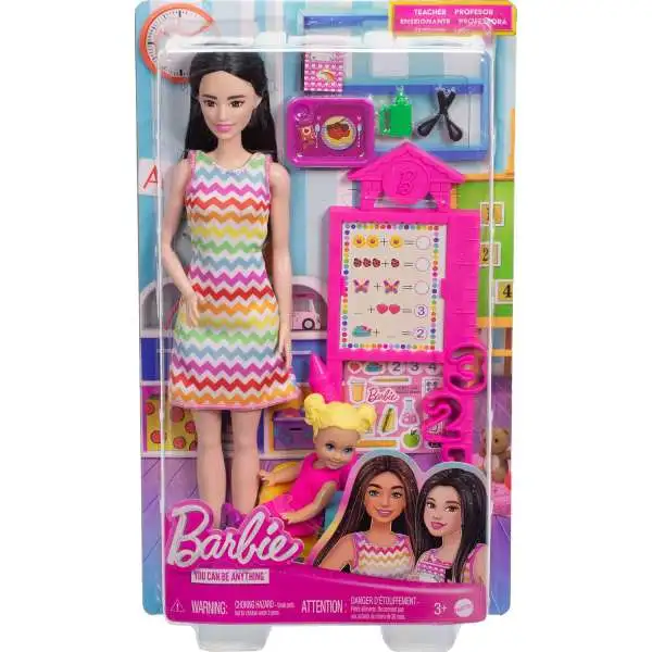Barbie You Can Be Anything Teacher 13.25-Inch Doll [with Blonde Toddler]