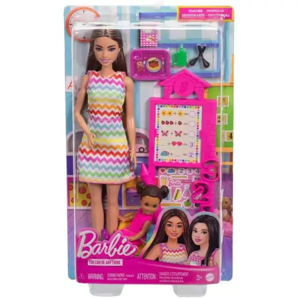 Barbie You Can Be Anything Teacher 13.25-Inch Doll [with Brunette Toddler]