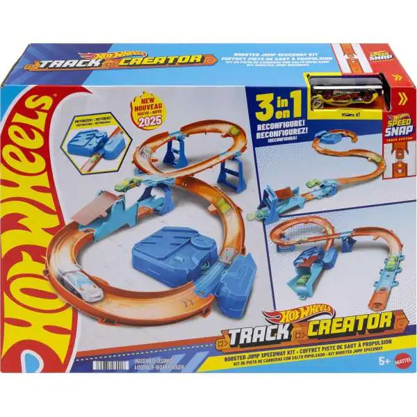 track　セット Hot Wheels Speed Snap Track Creator Boosted Jump Speedway Kit 164
