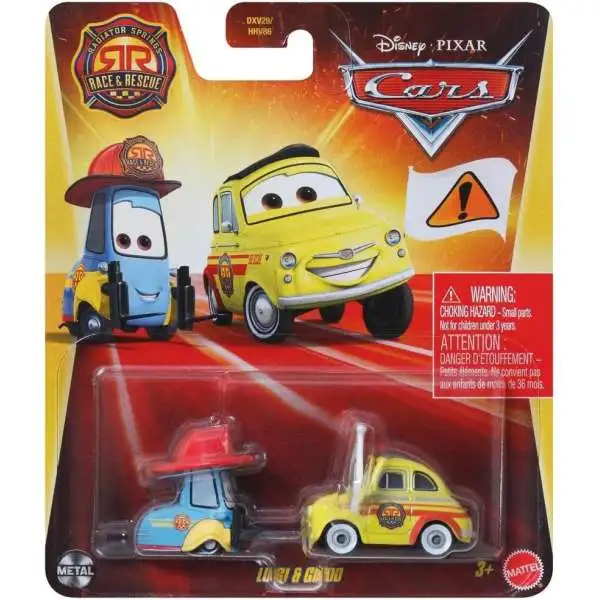 Disney / Pixar Cars Metal Race & Rescue Luigi & Guido Diecast Car