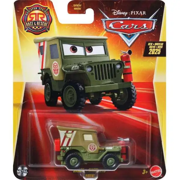 Disney / Pixar Cars Metal Race & Rescue Sarge Diecast Car